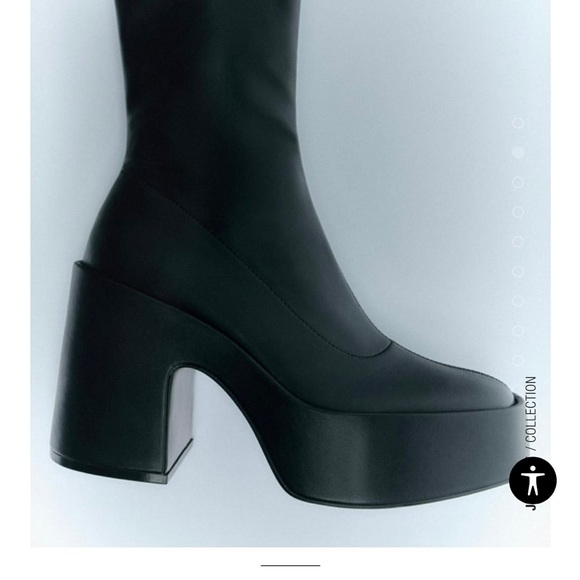 Zara | Shoes | Zara Platform Heeled Ankle Boots | Poshmark